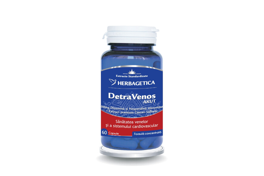 Detravenos Akut, 60 capsule, Herbagetica