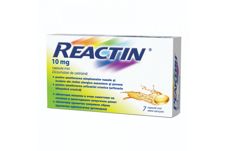 Reactin, 10 mg, 7 capsule, McNeil