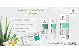 Cremă Uree 15% cu Pantenol, Unt de Shea, Ulei de măsline și Aloe Vera, 50 ml, Dr Soleil