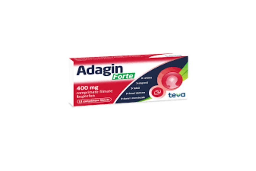 Adagin forte, 400 mg, 10 comprimate filmate, Teva