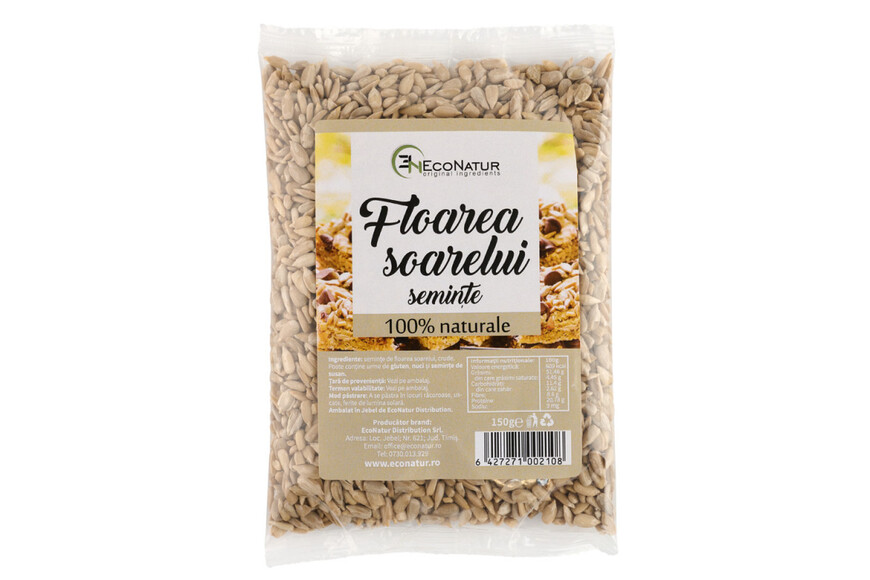Seminte floarea soarelui, 150 g, Econatur