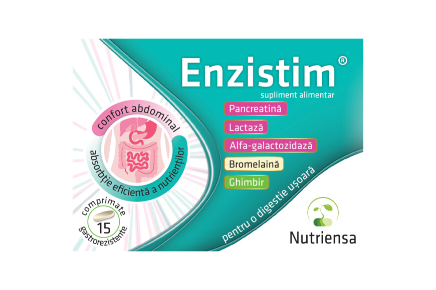 Enzistim, 15 comprimate, Antibiotice SA