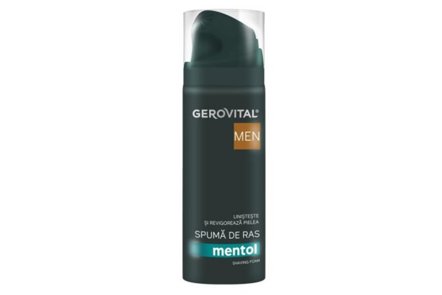 Spuma de ras cu mentol Men, 200 ml, Gerovital