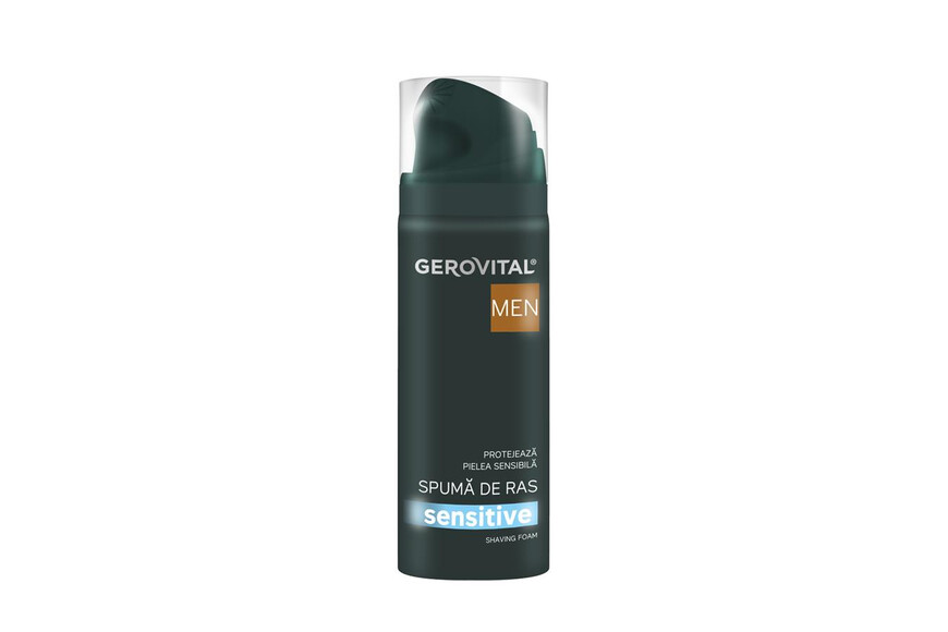 Spuma de ras Men Sensitive, 200 ml, Gerovital