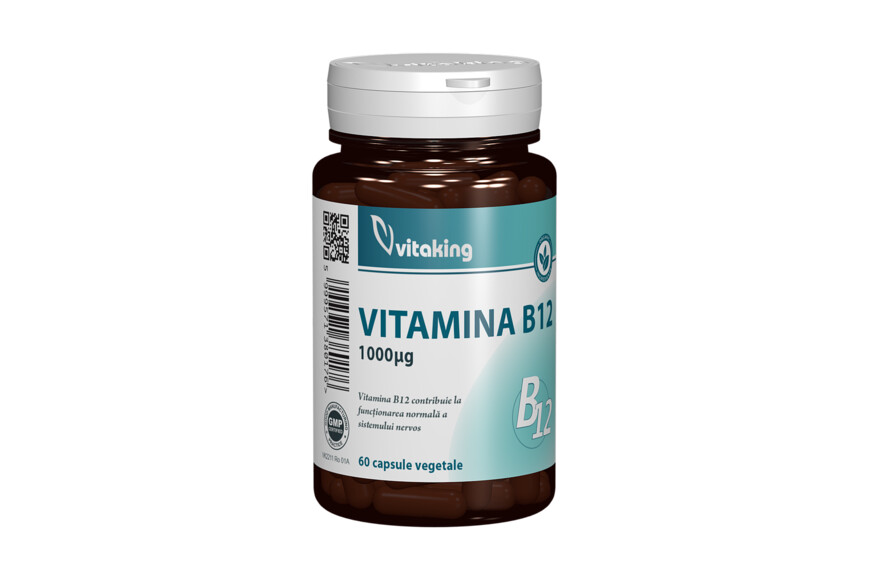 Vitamina B12 1000mcg, 60 capsule vegetale, Vitaking