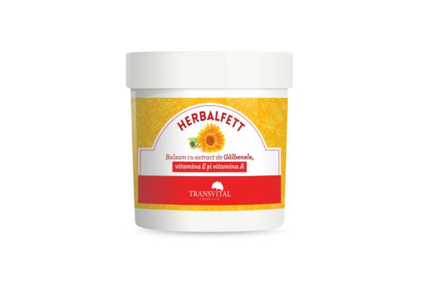 Balsam cu extract de Galbenele, vitamina E si vitamina A, 250 ml, Transvital