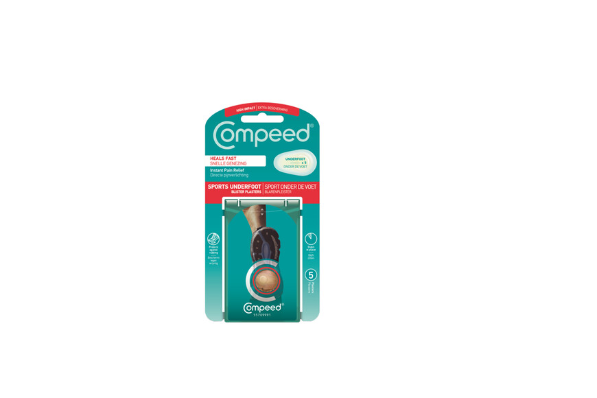 Plasturi sport pentru basicile din talpa, 5 bucati, Compeed