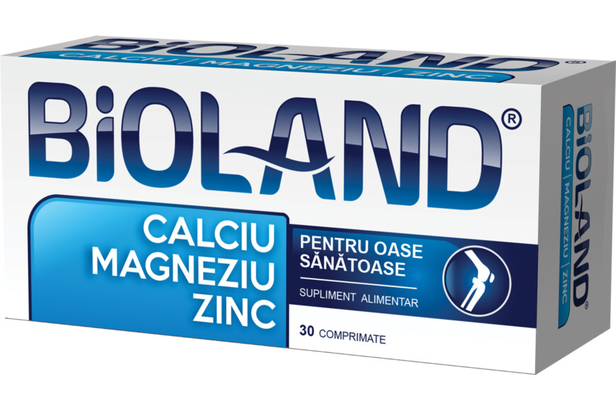 Ca+Mg+Zn Bioland, 30 comprimate, Biofarm