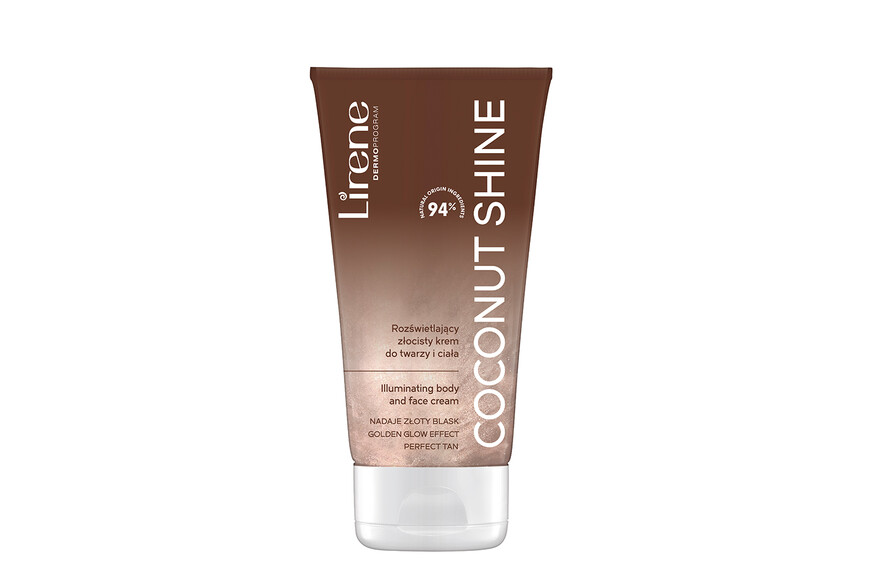 Crema iluminatoare Coconut Shine Perfect Tan, 150 ml, Lirene