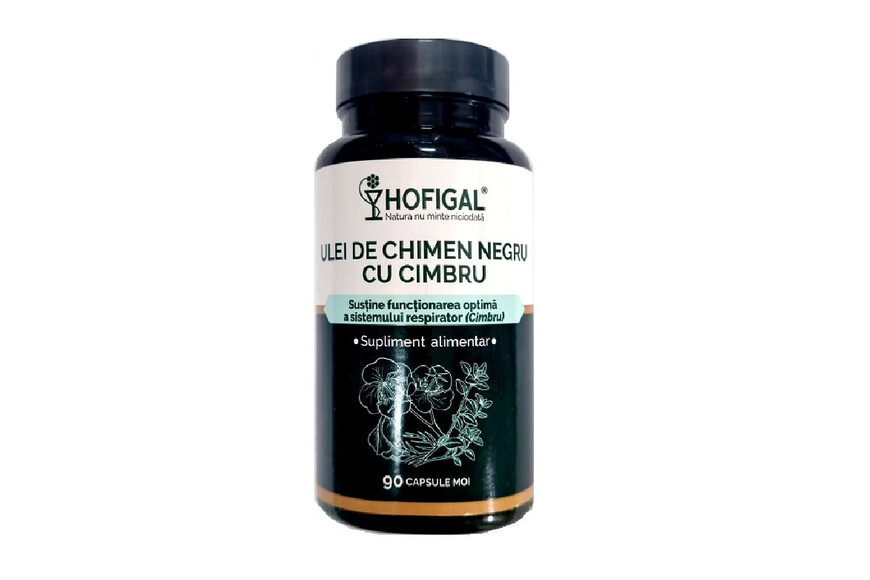 Ulei Chimen Negru Cu Cimbru 90 Capsule, Hofigal