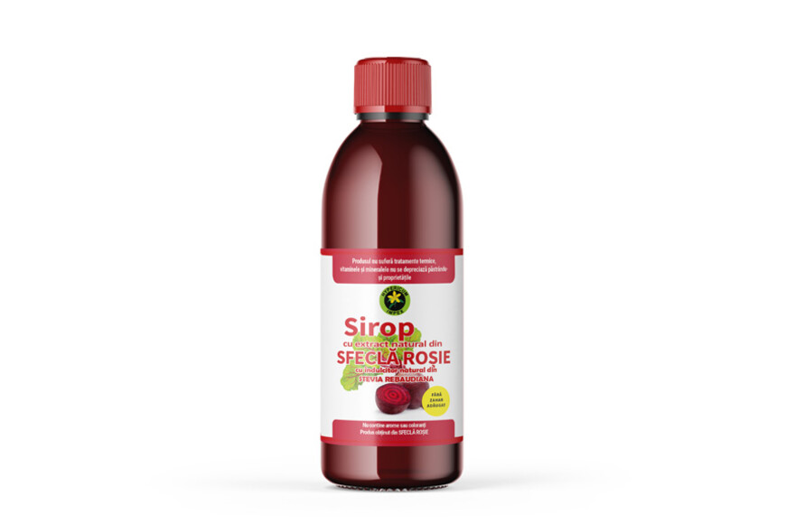 Sirop sfecla rosie fara zahar, 500 ml, Hypericum