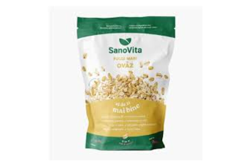 Fulgi de ovaz mari, 500g, SanoVita