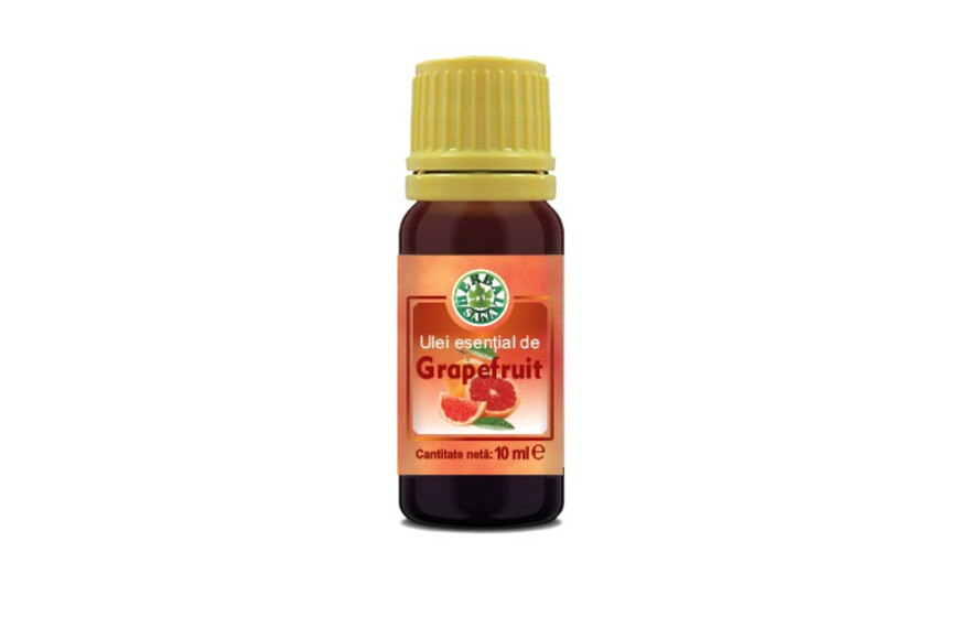 Ulei esential de grapefruit 100% pur, 10 ml, Herbavit