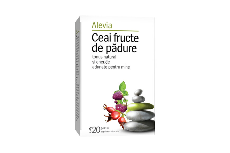 Ceai fructe de padure, 20 plicuri, Alevia