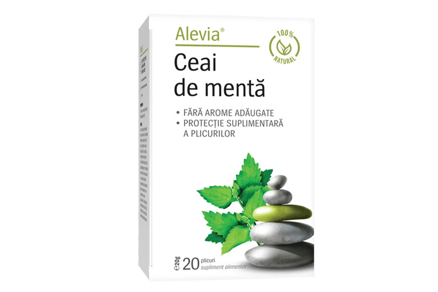 Ceai de menta, 20 plicuri, Alevia