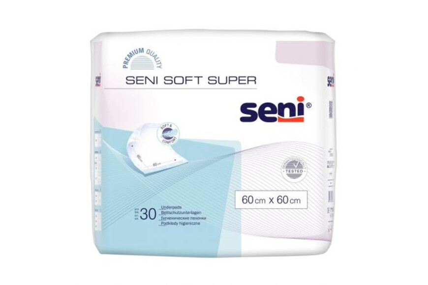 Aleze de protectie Soft Super, 60 cm x 60 cm, 30 bucati, Seni
