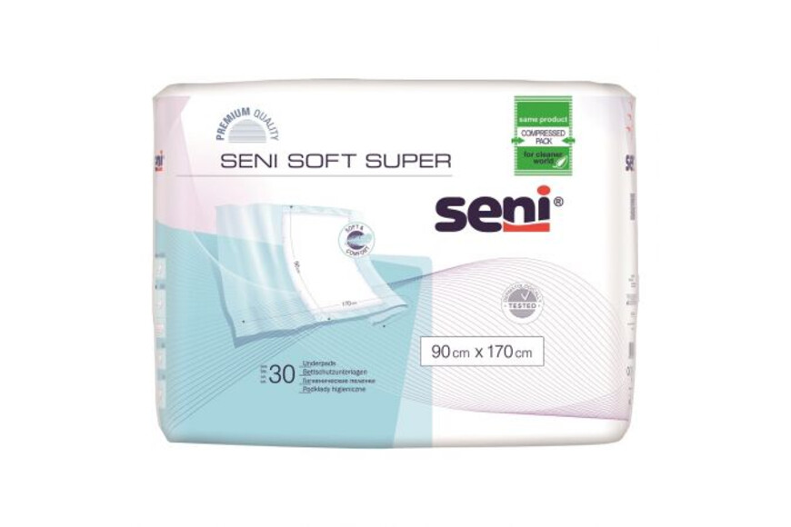 Aleze de protectie Soft Super, 90 cm x 170 cm, 30 bucati, Seni