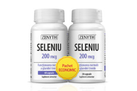 Seleniu pachet 200 mcg, 60 + 30 capsule, Zenyth