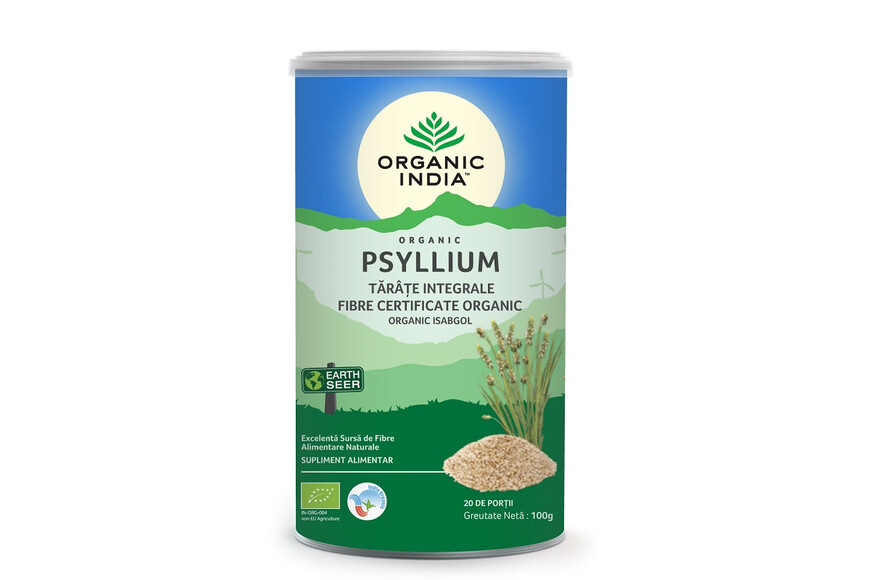 Tarate Bio de Psyllium Integrale, 100 g, Organic India