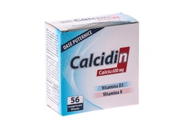 Calcidin Calciu 600 mg, 56 comprimate, Zdrovit