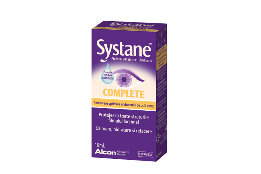 Systane Complete fara conservanti, 10 ml, Alcon