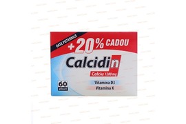 Calcidin Calciu 1200 mg, 60 plicuri, Zdrovit