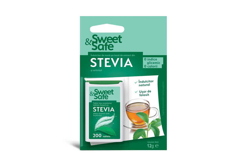 Stevia Sweet & Safe 200 comprimate, SLy