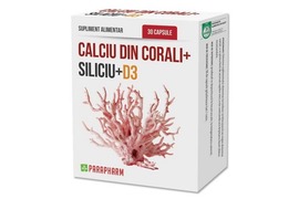 Calciu din corali, siliciu si D3, 30 capsule, Quantum