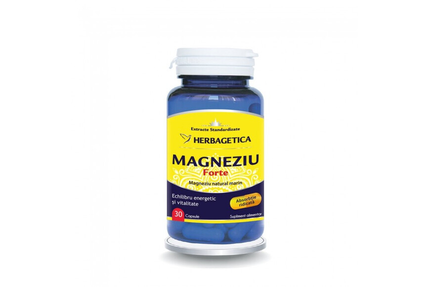 Magneziu Forte, 30 capsule, Herbagetica