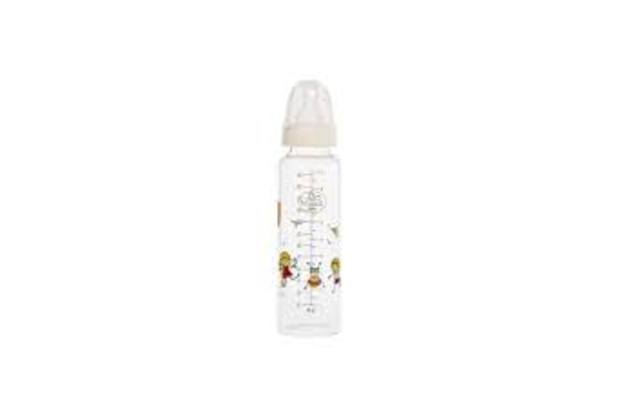 Biberon sticla Borosilicat 3M+ Baby, 250ml, Minut