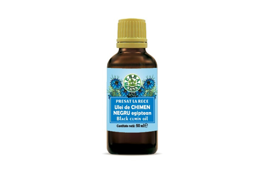 Ulei de Chimen Negru Egiptean  presat la rece, 100ml Herbavit