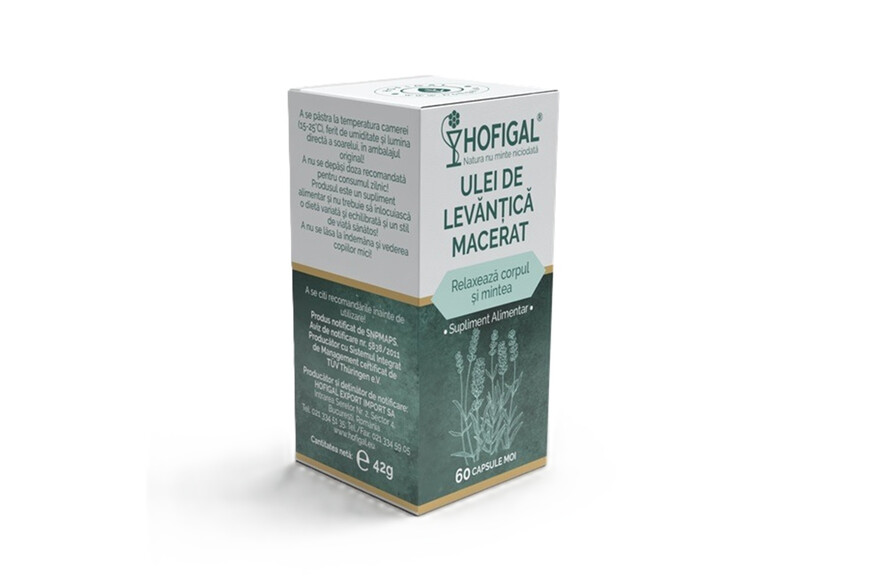 Ulei de Levantica macerat, 60 capsule, Hofigal