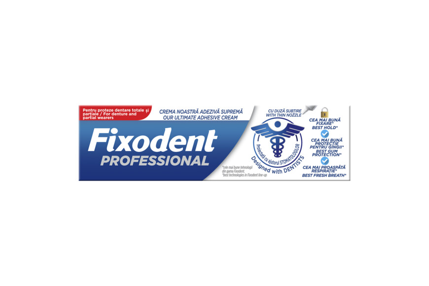 Fixodent Crema adeziva pentru proteza dentara Professional, 40 ,