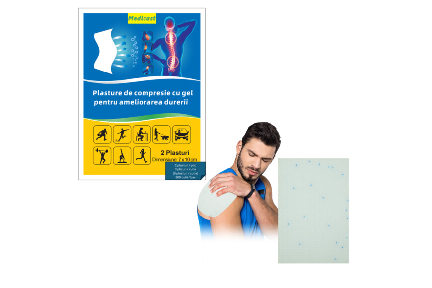 Plasture De Compresie Cu Gel Dreptunghiular, 6 bucati, Hangzhou