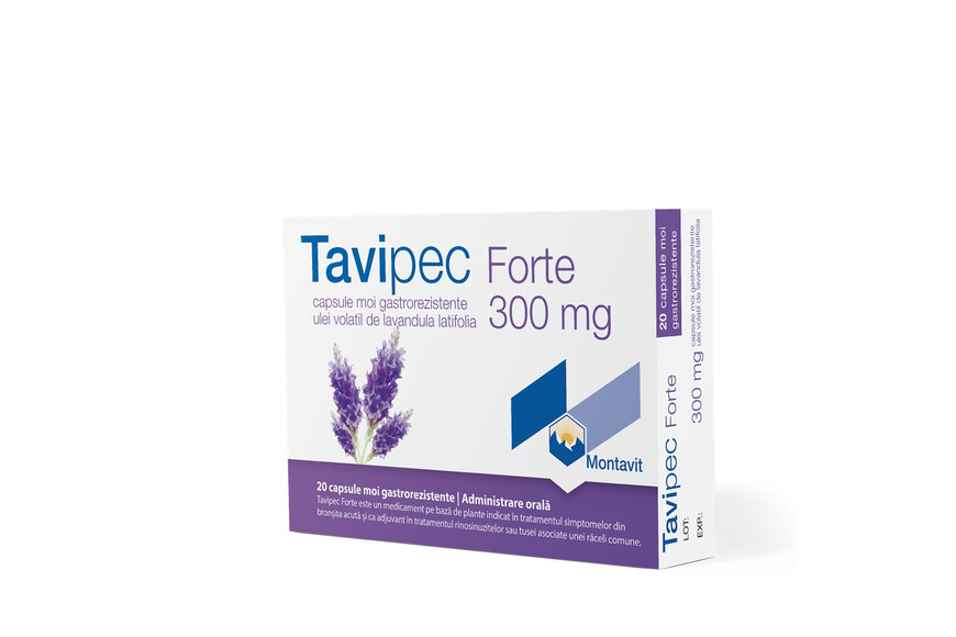 Tavipec Forte, 300 mg, 20 capsule gastrorezistente, Montavit