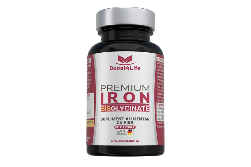 Fier Bisglicinat Premium, 71.8 mg, 60 capsule, Boost4Life