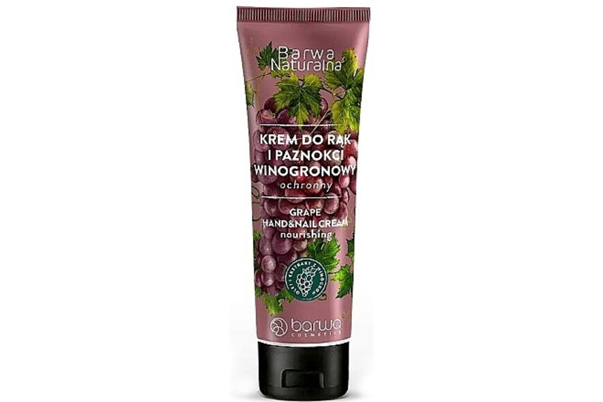 Crema de maini si unghii cu struguri, 100 ml, Barwa Cosmetics