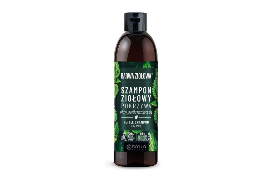 Sampon pentru parul gras cu urzica, 250ml, Herbal Barwa Cosmetics