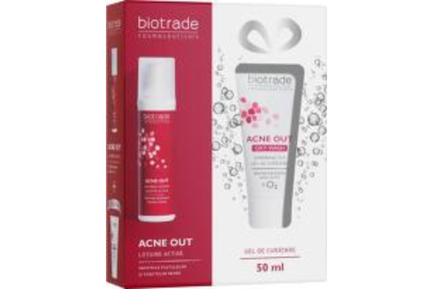 Pachet Acne Out Lotiune activa 60ml + Acne Out Oxy Wash+50ml, Biotrade