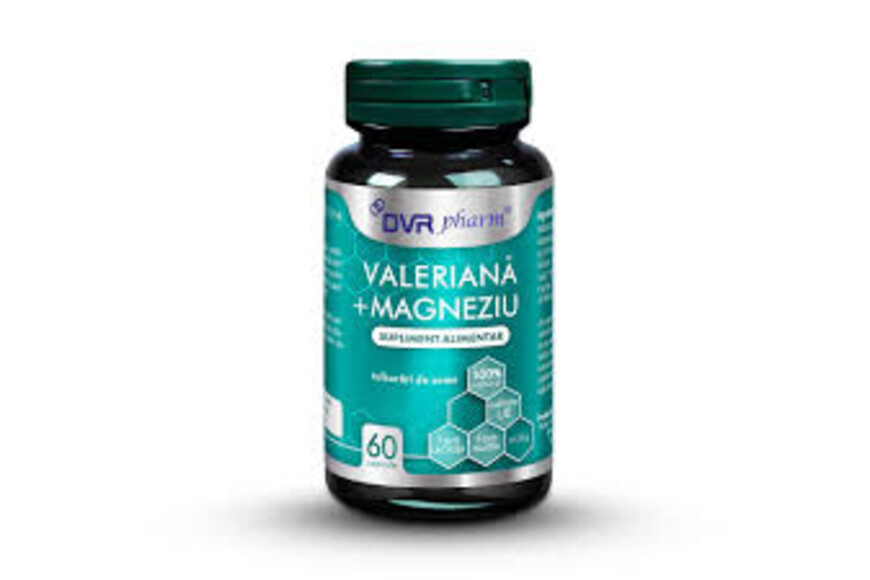 Valeriana + Magneziu, 60 capsule, Dvr Pharm