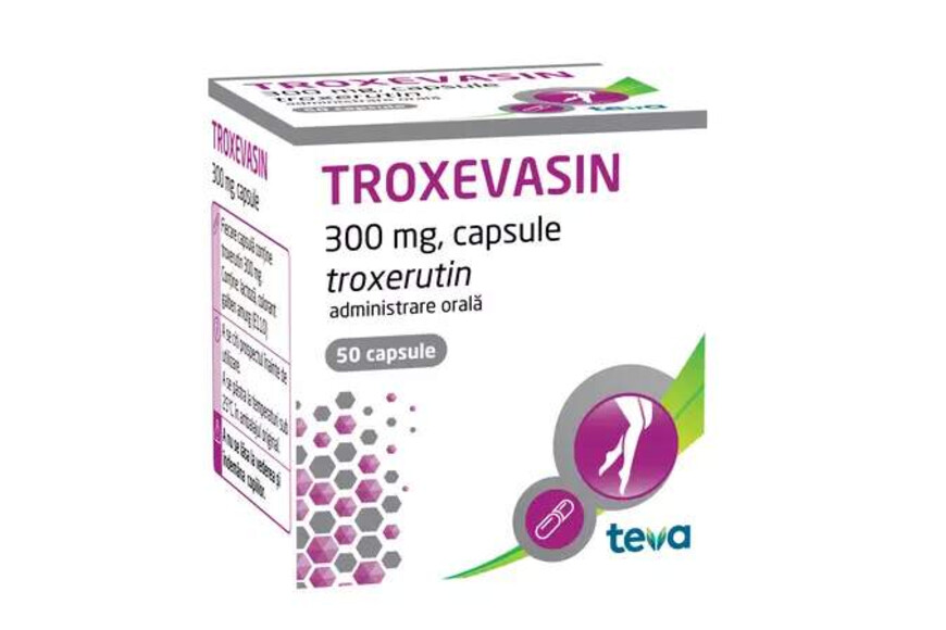 Troxevasin, 300 mg, 50 capsule, Teva