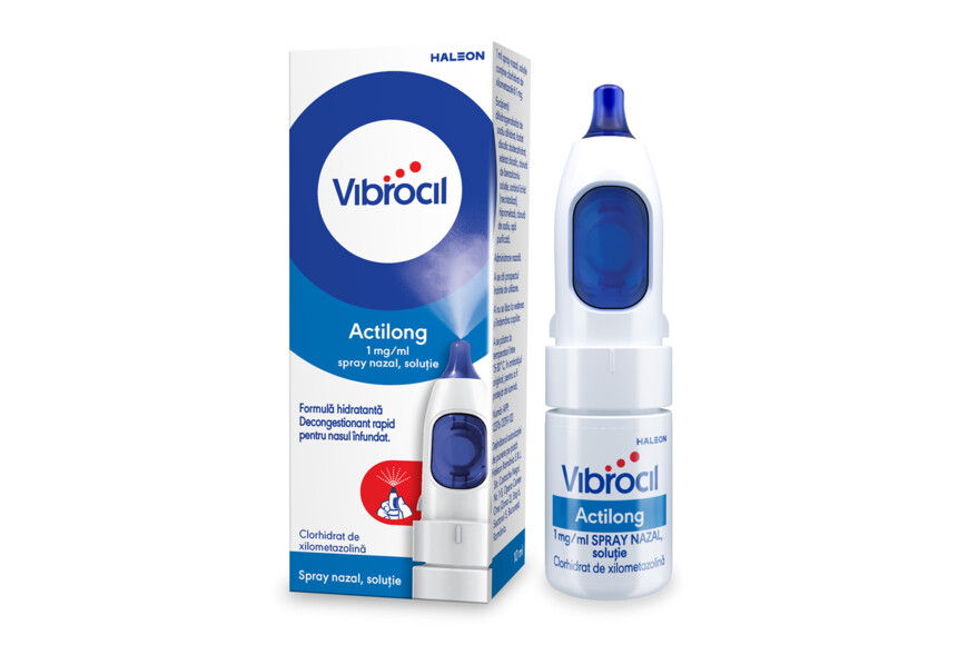 Vibrocil Actilong spray nazal, soluţie, 1mg/ml, 10 ml, Haleon