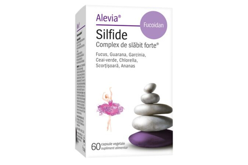 Silfide Complex de slabit forte cu Fucoidan, 60 capsule, Alevia