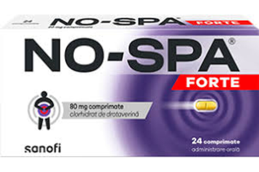 No-Spa Forte, 80 mg, 24 comprimate,Sanofi