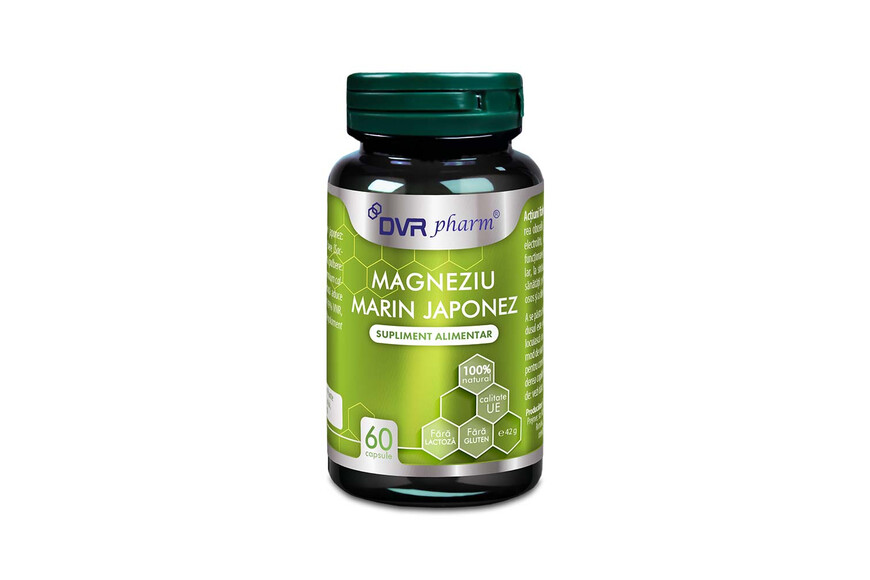 Magneziu marin japonez, 60 capsule, DVR Pharm