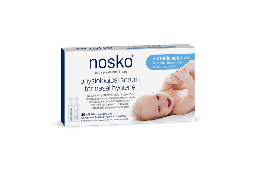 Ser fiziologic, 20 monodoze x 5ml, Nosko