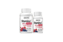 Vitamina C Premium cu rodie, bioflavonoide si resveratrol 1000 mg, oferta 60+30 capsule, Zenyth