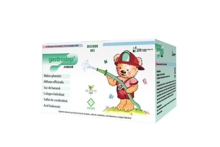 Gastrodep Junior, 20 flacoane, Dr. Phyto