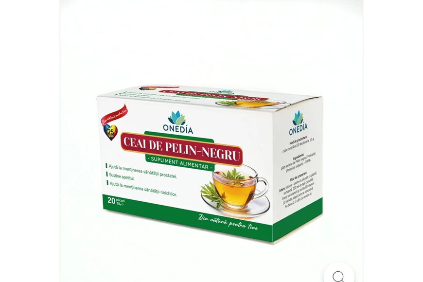 Ceai Pelin Negru, 20 Doze, Onedia