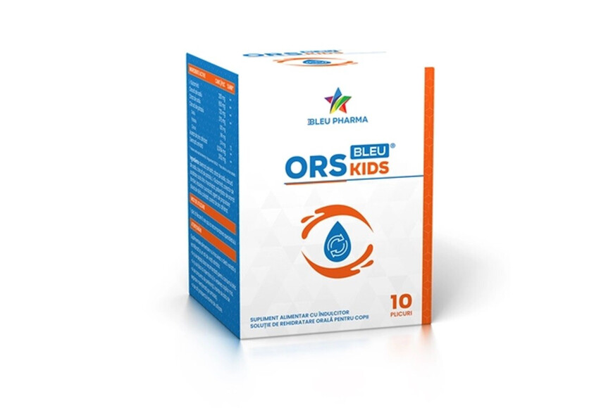 ORS Bleu Kids, 10 plicuri x 5.5 g, Bleu Pharma